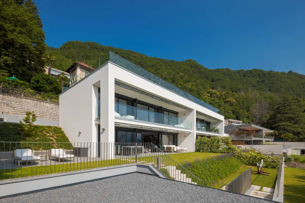 Modern,House,Of,Two,Apartments,With,A,Beautiful,Garden,Directly